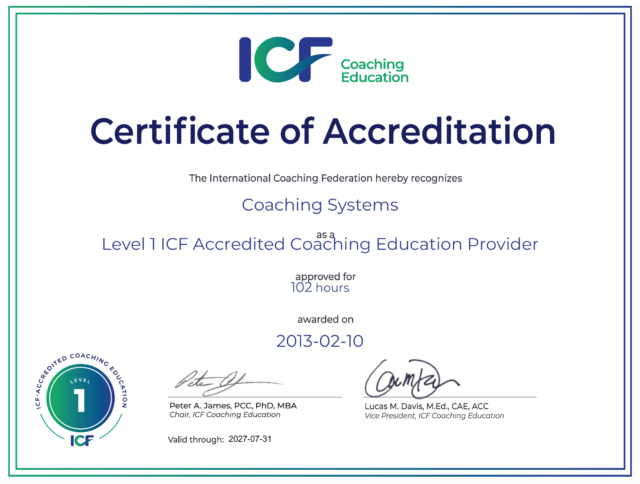 ICF Certificate